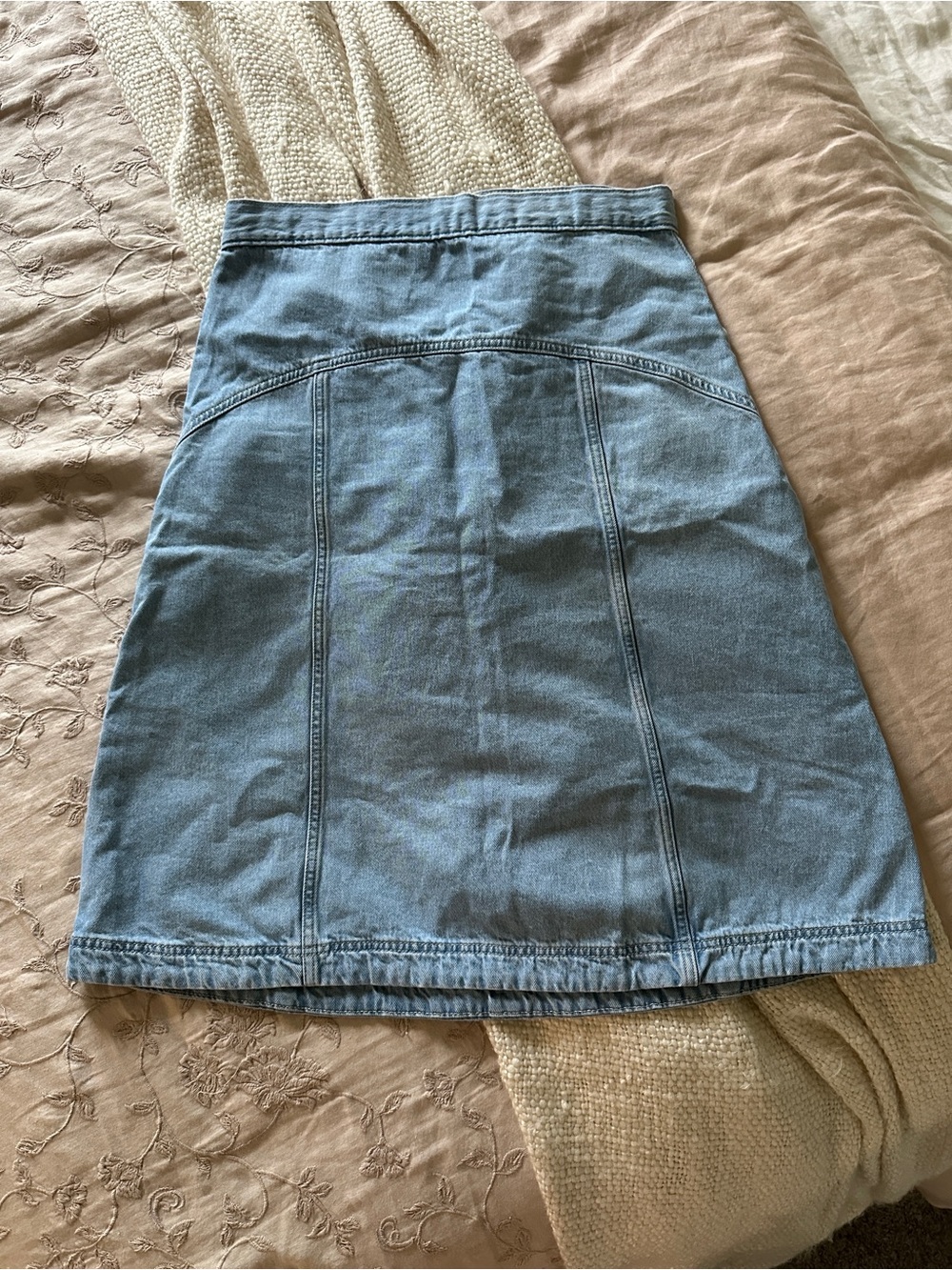 Old Navy Light Blue Denim High Rise Skirt